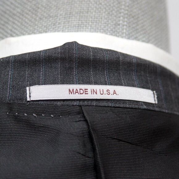 42R Hickey Freeman Mens Blazer‎ Sportcoat Silk Wool Striped Grey D040191 - Picture 11 of 11